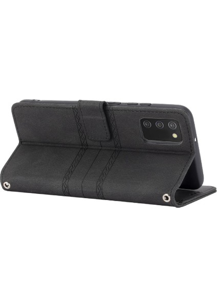 Samsung Galaxy M02S Için Flip Case Cüzdan Kılıf Darbeye Koruyucu Pu (Yurt Dışından) modelleri