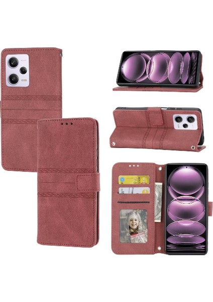 Xiaomi Redmi Not Için Flip Case 12R Pro Pu Deri Kickstand Darbeye (Yurt Dışından)