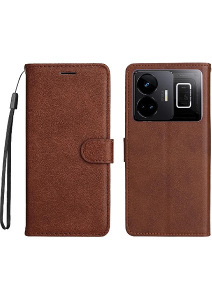 Realme Gt Neo 5 5g Için Flip Case Iş Cüzdan Telefon Kılıfı Klasik Katı (Yurt Dışından)