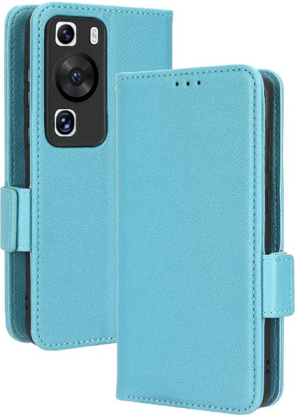 Huawei Için Kılıf P60/P60 Pro Pu Deri Yan Toka Kart Yuvaları Tutucu (Yurt Dışından) modelleri