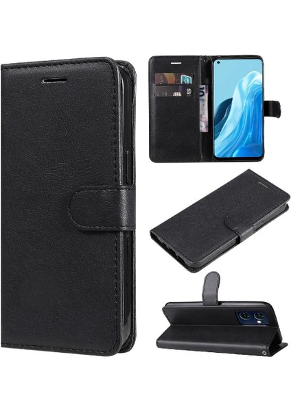 Oppo Bulmak Için Flip Case X5 Lite Klasik Düz Renk Yüksek Kaliteli Deri (Yurt Dışından)