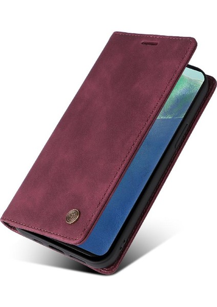 Samsung Galaxy A03S Deri Kılıf Için Flip Case Basit Iş Kapak Çevirin (Yurt Dışından)