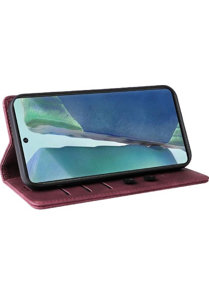 Samsung Galaxy A03S Deri Kılıf Için Flip Case Basit Iş Kapak Çevirin (Yurt Dışından)