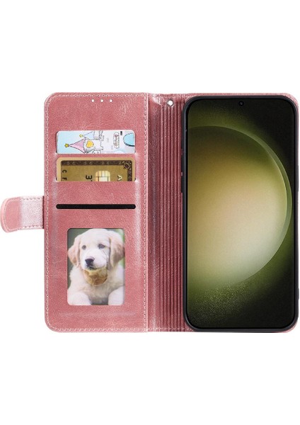 Samsung Galaxy S23 Artı Kickstand Pu Deri Cüzdan 6 Kart Için Flip Case (Yurt Dışından)