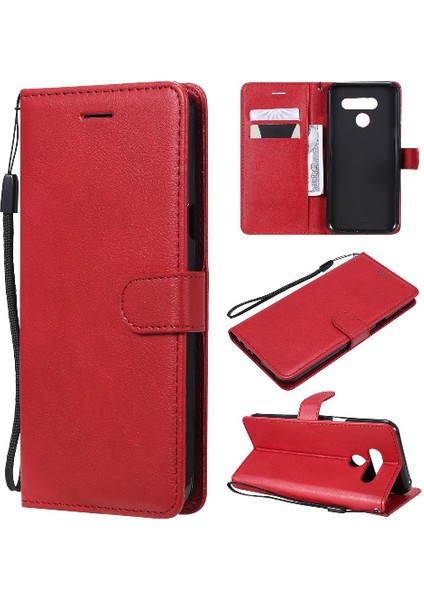 Kart Yuvası Klasik Düz Renk Iş Çantası ile Lg Q60/K50 Için Flip Case (Yurt Dışından)