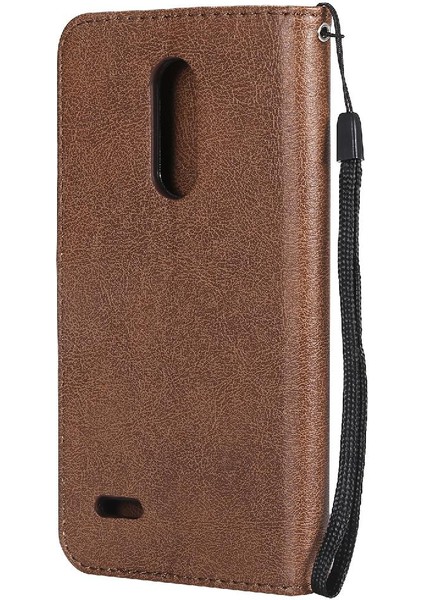 Lg K10 2018 Klasik Düz Renk Iş Cüzdan Telefon Kılıfı Için Flip Case (Yurt Dışından)