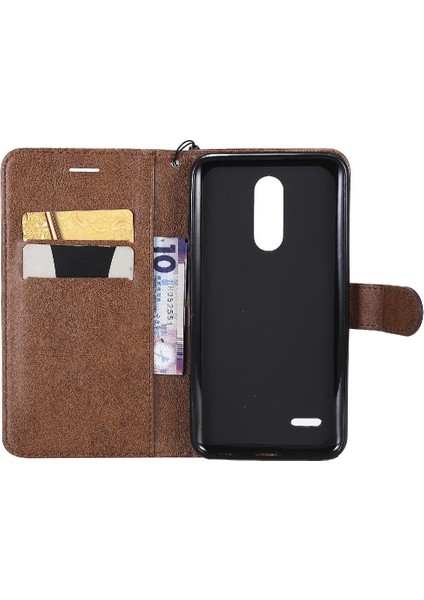 Lg K10 2018 Klasik Düz Renk Iş Cüzdan Telefon Kılıfı Için Flip Case (Yurt Dışından)