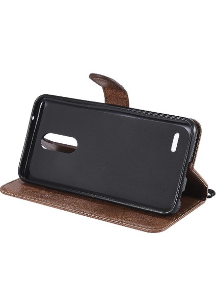 Lg K10 2018 Klasik Düz Renk Iş Cüzdan Telefon Kılıfı Için Flip Case (Yurt Dışından)