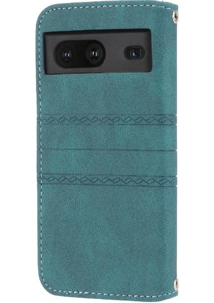 Google Piksel 8 Darbeye Koruyucu Kickstand Pu Deri Için Flip Case (Yurt Dışından)