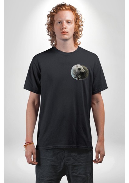 Siyah Beyaz Ying Yang Siyah Oversize Kadın Erkek Ön ve Sırt Baskılı T-Shirt fiyatları