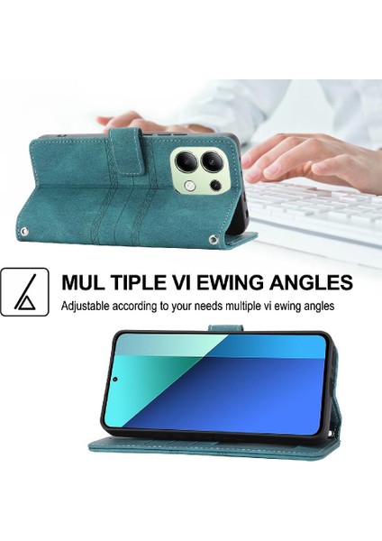 Xiaomi Redmi Not 13 Için Flip Case 5g Pu Deri Manyetik Kapatma Cüzdan (Yurt Dışından)