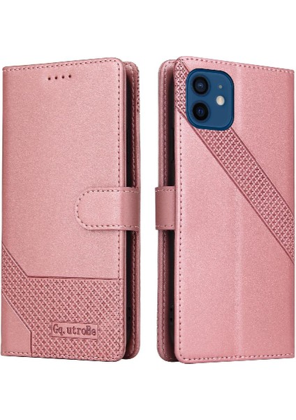Iphone 12 Için Flip Case Kickstand Üç Kart Yuvaları Premium Deri (Yurt Dışından)