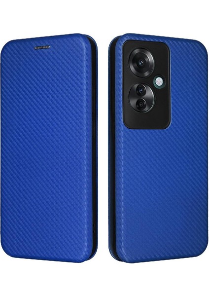 Kart Tutucu Kickstand Manyetik Karbon ile Oppo Oppo 11F 5g Için Kılıf (Yurt Dışından)