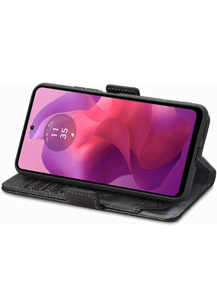 Motorola Moto G24 4g Cüzdan Iş Için Flip Case Çok Renkli Çoklu Kart (Yurt Dışından) modelleri
