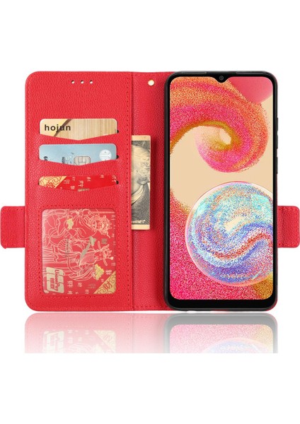 Samsung Galaxy A04E Manyetik Kart Yuvaları Tutucu Yan Toka Pu (Yurt Dışından) modelleri