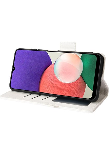Samsung Galaxy A22 5g Için Kılıf Kart Yuvaları Tutucu Pu Deri Cüzdan Yan (Yurt Dışından)