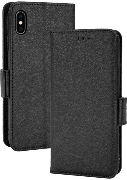 Iphone X/xs Kart Yuvaları Tutucu Pu Deri Yan Toka Cüzdan (Yurt Dışından)