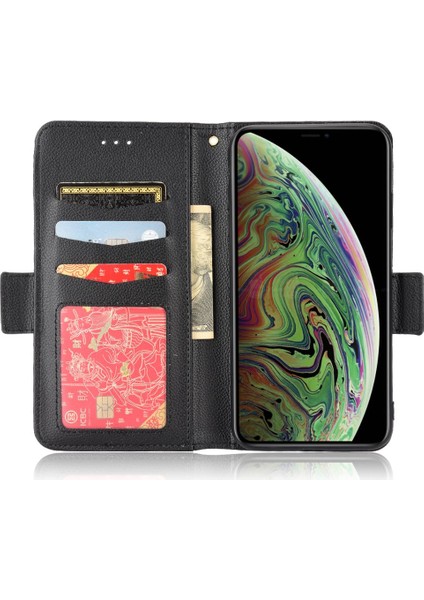 Iphone X/xs Kart Yuvaları Tutucu Pu Deri Yan Toka Cüzdan (Yurt Dışından)