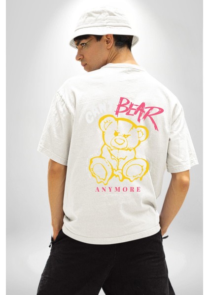 Artık Katlan Beyaz Oversize Kadın Erkek Ön ve Sırt Baskılı T-Shirt fiyatları