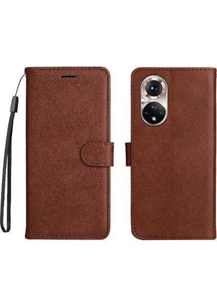 Kart Yuvası Klasik ile Huawei Nova 9 Için Yüksek Kaliteli Deri Flip Case (Yurt Dışından)