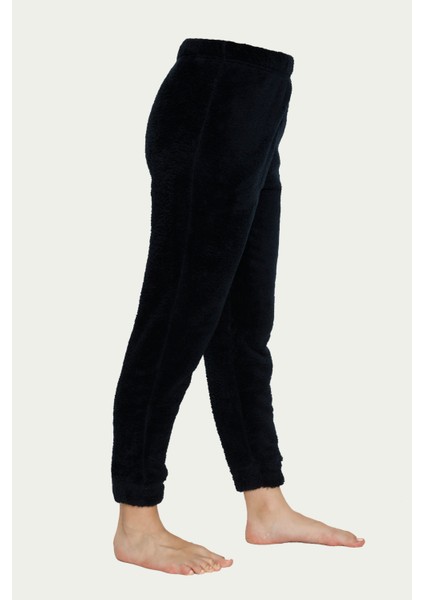 Cepsiz Lüx Pofuduk Polar Kışlık Pijama Altı Cepsizpof