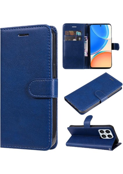 Onur X8 5g Iş Cüzdan Telefon Kılıfı Için Flip Case Klasik Düz Renk (Yurt Dışından)