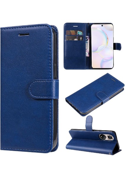 Kart Yuvası Klasik ile Huawei Nova 9 Için Yüksek Kaliteli Deri Flip Case (Yurt Dışından)