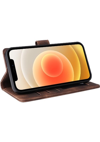 Iphone 11 Için Flip Case Cüzdan Darbeye Basit Iş Deri Kılıf (Yurt Dışından)