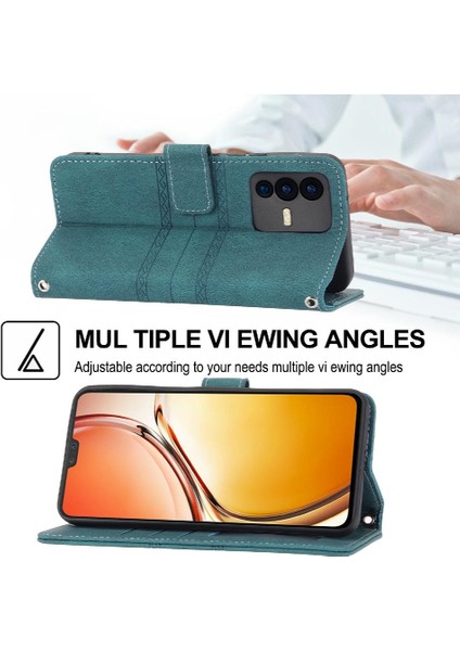 Vivo V23 5g Manyetik Kapatma Kickstand Pu Deri Cüzdan Için Flip Case (Yurt Dışından)