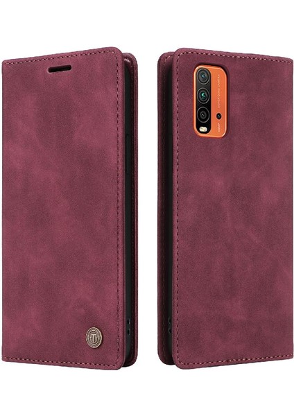 Xiaomi Redmi 9t Darbeye Basit Iş Deri Kılıf Için Flip Case (Yurt Dışından)