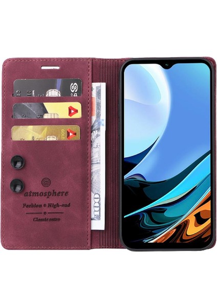 Xiaomi Redmi 9t Darbeye Basit Iş Deri Kılıf Için Flip Case (Yurt Dışından) modelleri