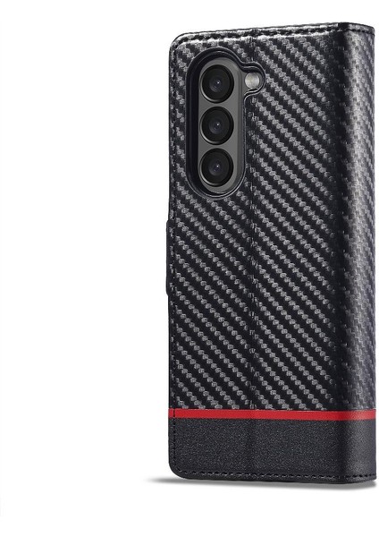 Samsung Galaxy Için Kılıf Z Case 6 5g Deri Folio Flip Case Tam Kart (Yurt Dışından)