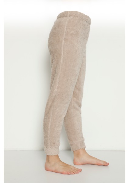 Cepsiz Lüx Pofuduk Polar Kışlık Pijama Altı Cepsizpof