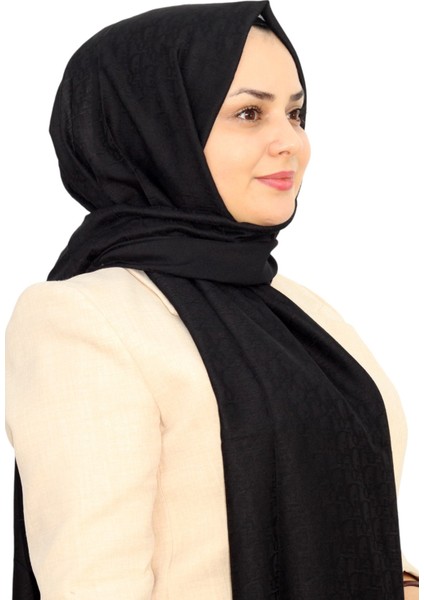 D Desen Jakarlı Pamuklu Şal EŞ5263-44