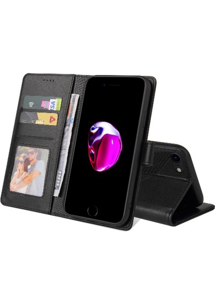 Iphone 6 Kickstand Üç Kart Yuvaları Premium Deri Için Flip Case (Yurt Dışından)