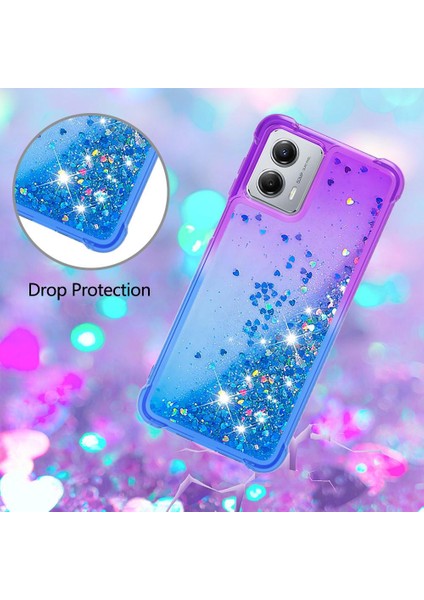 Motorola Moto G 5g Için Kılıf 2023 Sıvı Glitter Komik Bling Parlak Kristal (Yurt Dışından)