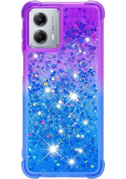 Motorola Moto G 5g Için Kılıf 2023 Sıvı Glitter Komik Bling Parlak Kristal (Yurt Dışından)