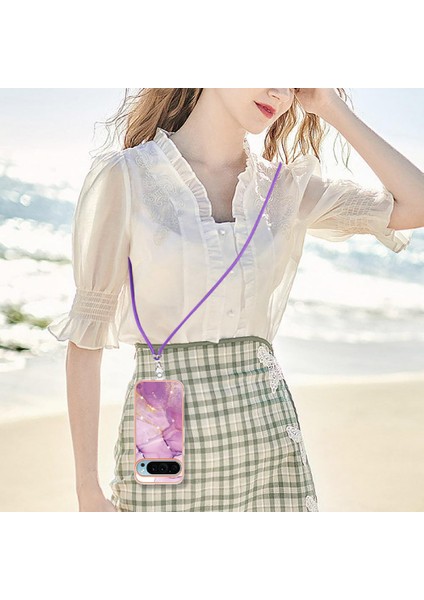 Google Piksel 9 Pro Anti-Scratch Yumuşak Crossbody Kordon Askısı Için Kılıf (Yurt Dışından)