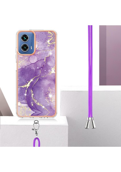Motorola Moto G34 Tampon Mermer Crossbody Kordon Askısı Yumuşak (Yurt Dışından) indirimleri