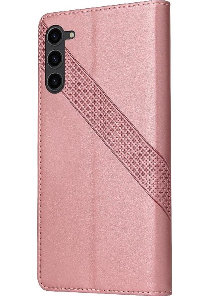 Samsung Galaxy S23 Artı Üç Kart Yuvaları Premium Deri Için Flip Case (Yurt Dışından)