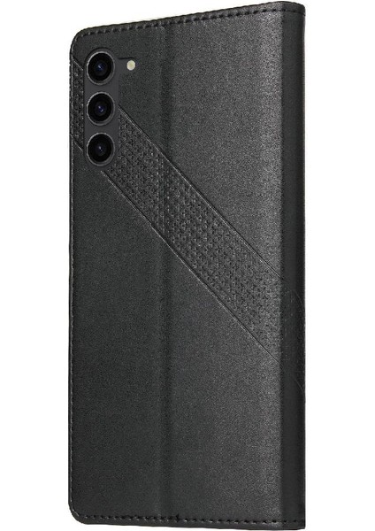 Samsung Galaxy S23 Artı Üç Kart Yuvaları Premium Deri Için Flip Case (Yurt Dışından)