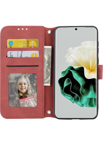 Huawei Huawei Manyetik Kapatma Kickstand Cüzdan Kılıf Pu Için Flip Case (Yurt Dışından)