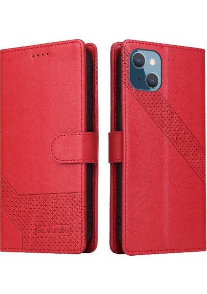 Iphone 13 Mini Üç Kart Yuvaları Premium Deri Kickstand Için Flip Case (Yurt Dışından)