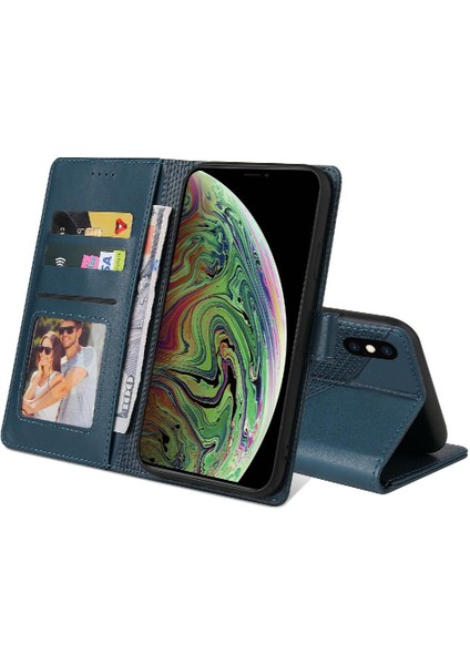 Iphone Xs Max Üç Kart Yuvaları Kickstand Premium Deri Için Flip Case (Yurt Dışından) indirimleri