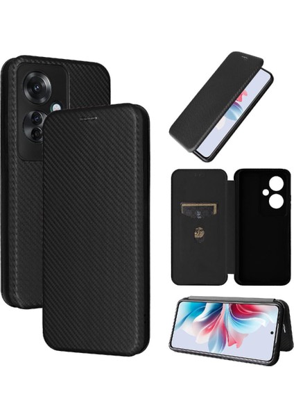 Kart Tutucu Kickstand Manyetik Karbon ile Oppo Oppo 11F 5g Için Kılıf (Yurt Dışından) fiyatları