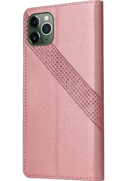 Iphone 11 Pro Kickstand Premium Deri Üç Kart Yuvaları Için Flip Case (Yurt Dışından)