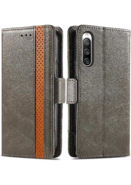 Sony Xperia 10 Iv Çok Renkli Çoklu Kart Yuvası Cüzdan Için Flip Case (Yurt Dışından)
