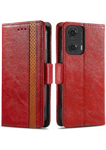 Motorola Moto G24 4g Cüzdan Iş Için Flip Case Çok Renkli Çoklu Kart (Yurt Dışından)