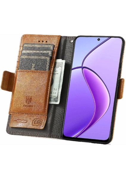 Realme 12 5g Çok Renkli Cüzdan Iş Ekleme Çoklu Kart Için Flip Case (Yurt Dışından) fırsatları