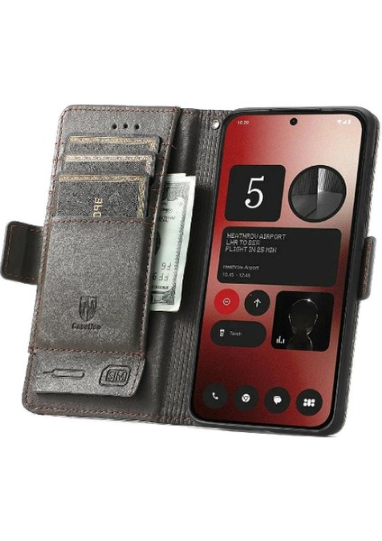 Nothing Flip Case Telefon 2A Çok Renkli Iş Ekleme Cüzdan Yuvası (Yurt Dışından)